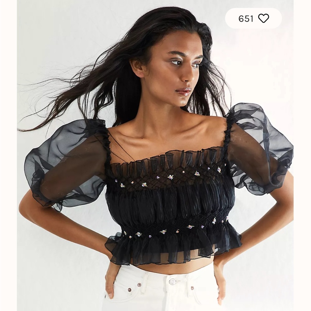 Tach Clothing Pandora Organza Top size small